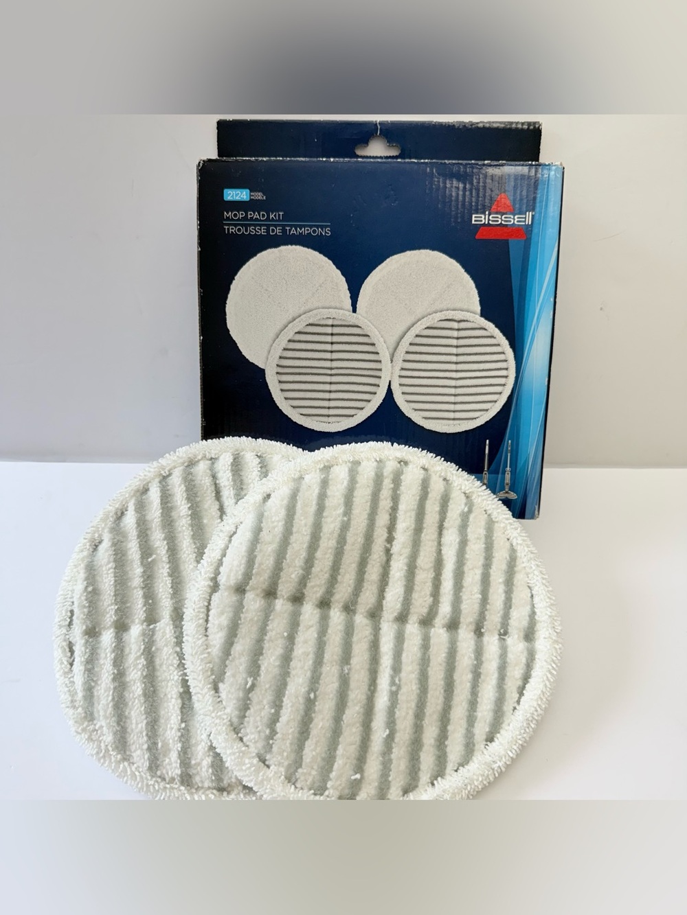 Bissell White Round Mop Pad Kit